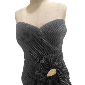 Cattiva Vintage strapless dress boned size 4 1980s excellent